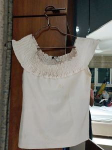 White Off Shoulder Top