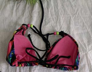 Colorful Aztec Print Bikini Top