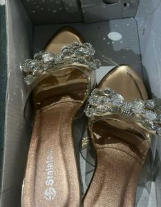 Embellished Wedge Sandals