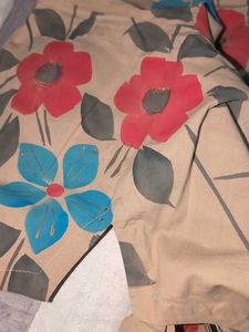 Beautiful Handpainted Floral Gown