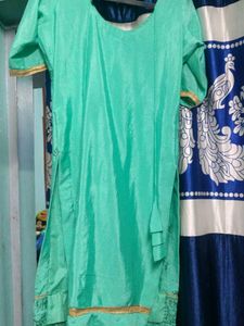 Embellished Aqua Kurta