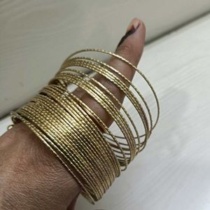Gold Multi-Strand Cuff Bracelet