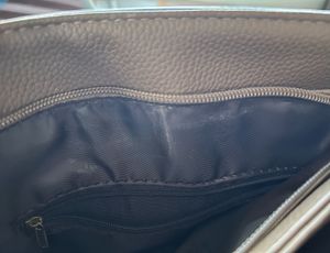 Stylish Taupe Handbag with Perforated Design