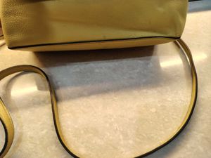 Yellow Suede Crossbody Bag