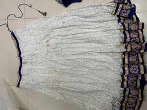 Elegant White Embroidered Lehenga