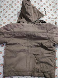 Men's Brown Hooded Jacket