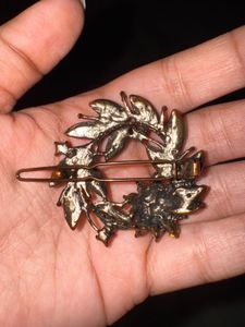 Elegant Rhinestone Flower Hair Clip