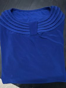 Elegant Blue Top