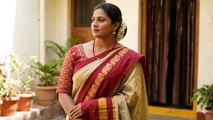 New ElegantCottonSilk BeizeWithMaroonBorder Saree
