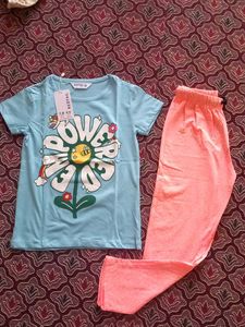 Cute Power Flower Kids Outfit