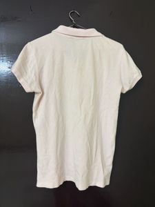 Allen Solly Light Pink Polo Shirt for Women