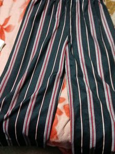 Striped Cold Shoulder Jumpsuit