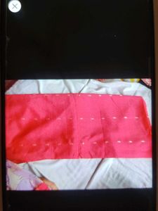 Beautiful Pink Saree with Golden Border