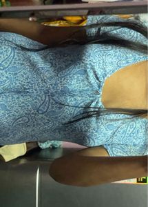 Blue Paisley Midi Sundress
