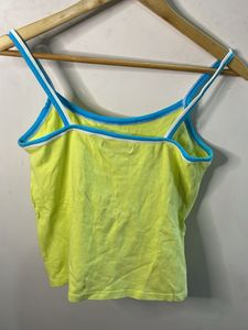 Neon Yellow Spaghetti Strap Tank Top