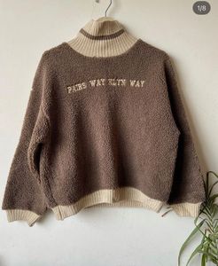 Cozy Teddy Fleece Mock Neck Sweater