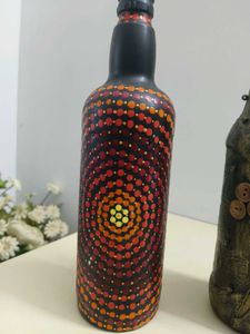 Hand-Painted Decorative Bottles (Set of 5)