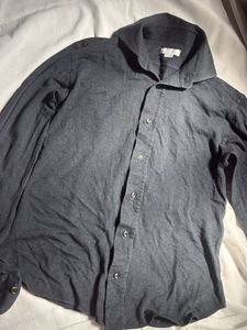 Men's Charcoal Button-Up Shirt