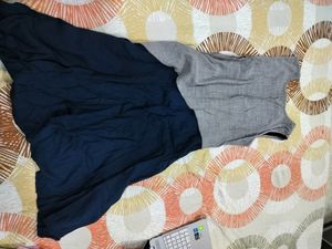 Grey 🩶 And Blue 💙 Kurti