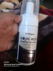 LA Organo Kojic Acid Foaming Face Wash For Skin Lightening And Brightening