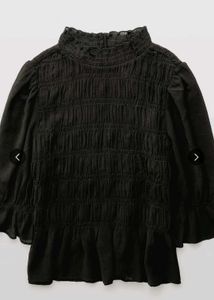 American Eagle Outfitters Smocked Puff Sleeve Top