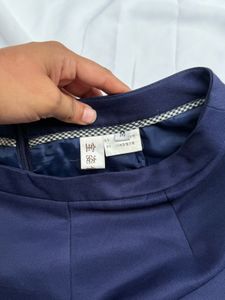 Navy Blue Embellished Shorts