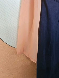 Peach &amp; Black Casual Dress