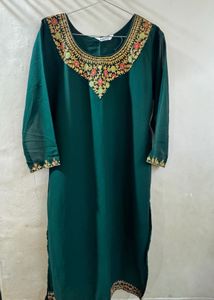 Elegant Emerald Green Kurta