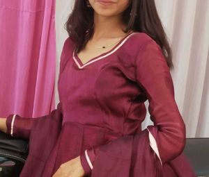 Elegant Maroon Kurta Set