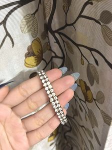 Sparkling Double Row Rhinestone Bracelet