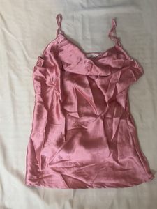 Satin Cowl Neck Cami Top
