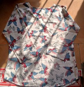 Butterfly Print Top