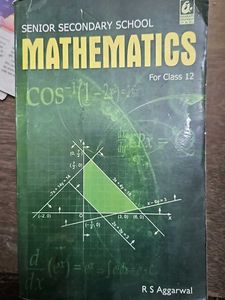Rs Agarwal Mathematics Book Class 12