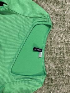 Lime Green Ribbed Bodycon Dress
