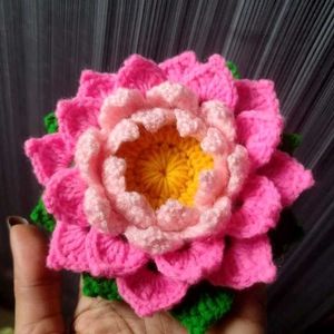Crocheted Flower Candle Holders