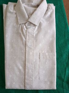 Vintage Diamond Pattern Button-Up Shirt
