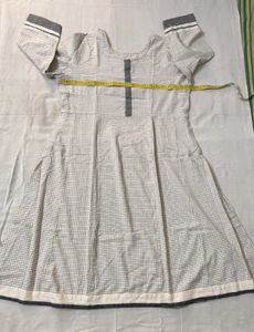 Checked Anarkali Kurta for Women