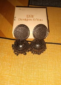 Antique Oxidized Jhumka Earrings