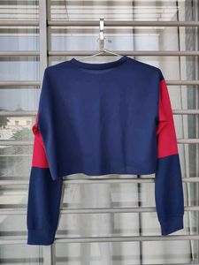 Colorblock Cropped Sweatshirt