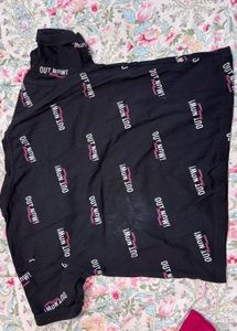 MAX Black 'Out Now!' Graphic Print T-Shirt