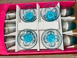 Lazer Blossom Glass Set