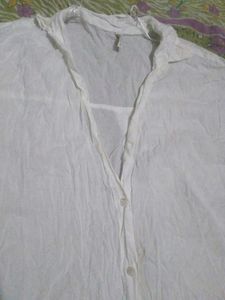 Chic White Oversized Shirt