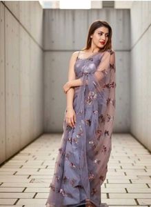 only aaj ke liye 999 💕pary wear Net Saree🙏