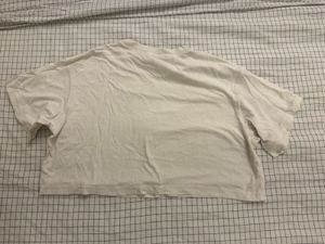 Crop T-Shirt with Earth Graphic