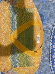 Vibrant Chevron Knit Top