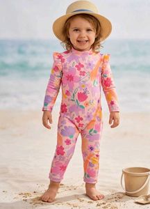 🇬🇧 Girls Swim Bodysuit Floral & Animal Print
