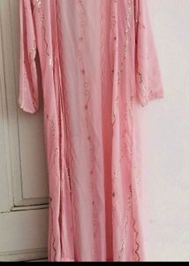 Pink Sequined Ethnic shrug
