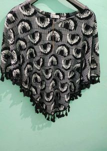 Stylish Printed Tunic Top with Tassels