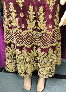 Baby Girls Bridal Elegant Brocade Lehenga Koti