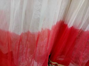 Beautiful wine Red &amp; White Anarkali Gown